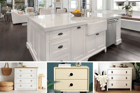 white cabinet with wooden knobs